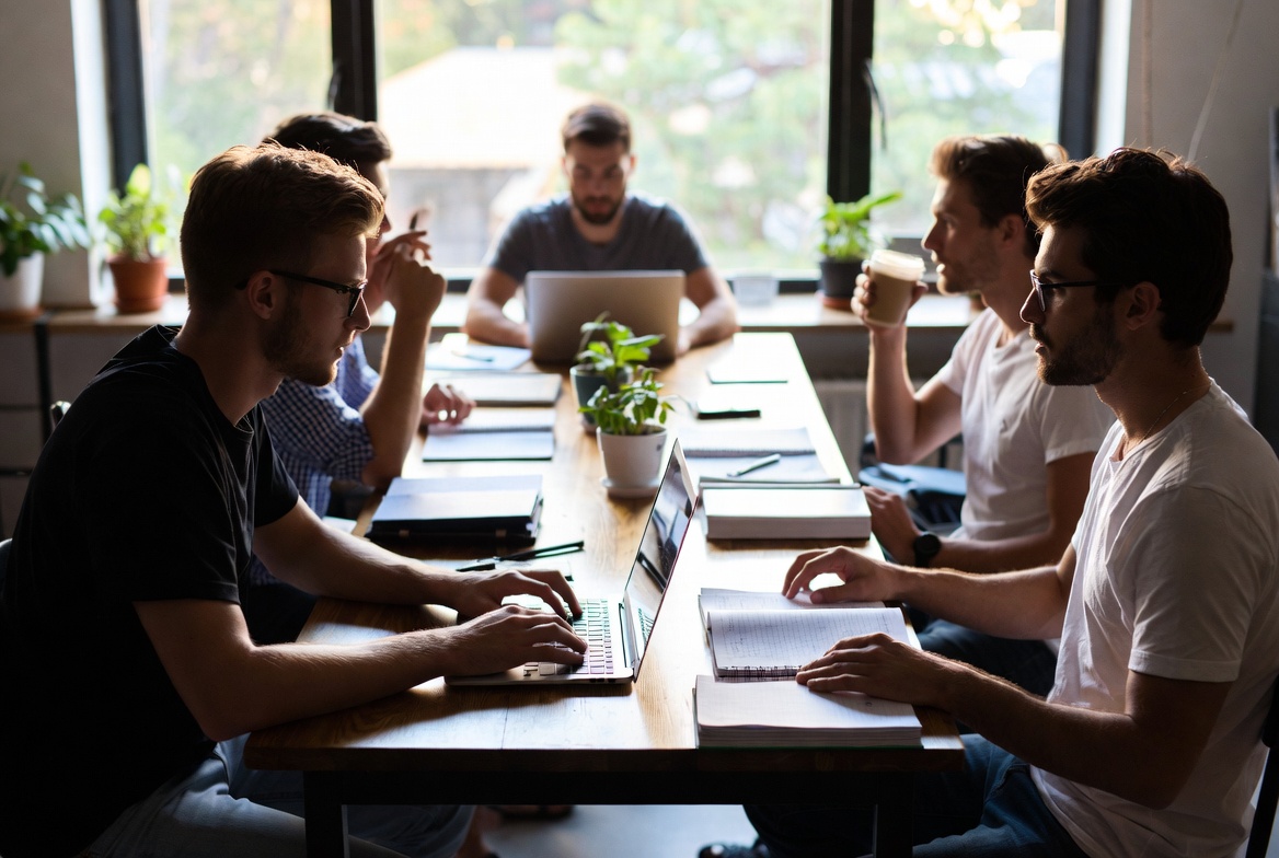 Engineers working on distributed data platform